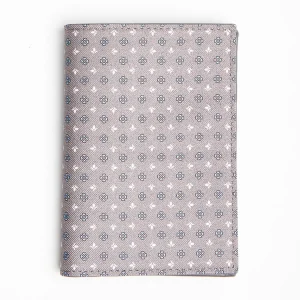 Light Grey Vertical Wallet In Silk And Leather>E.Marinella Hot