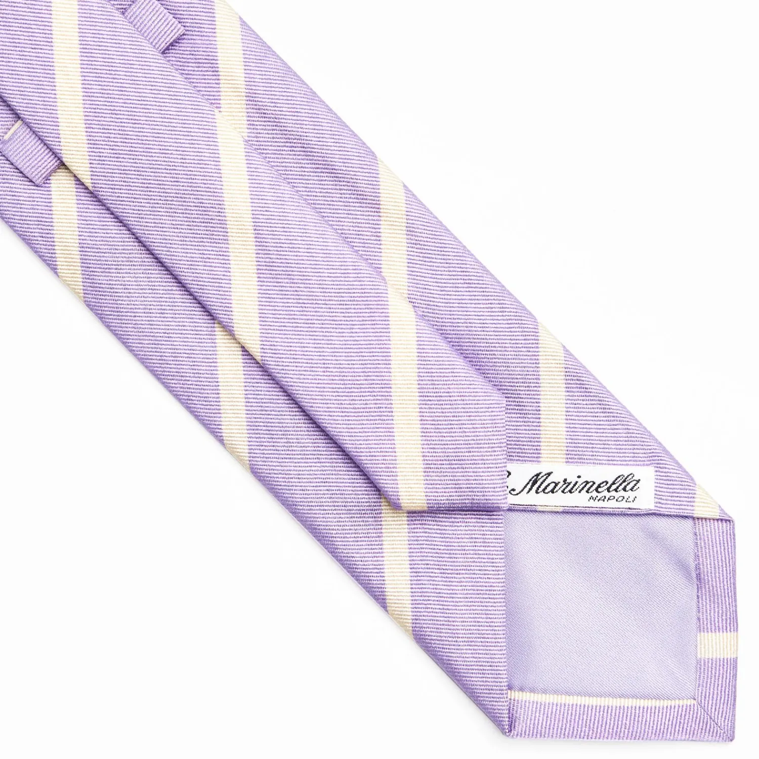 Lilac Sartorial Striped Silk Tie>E.Marinella Clearance