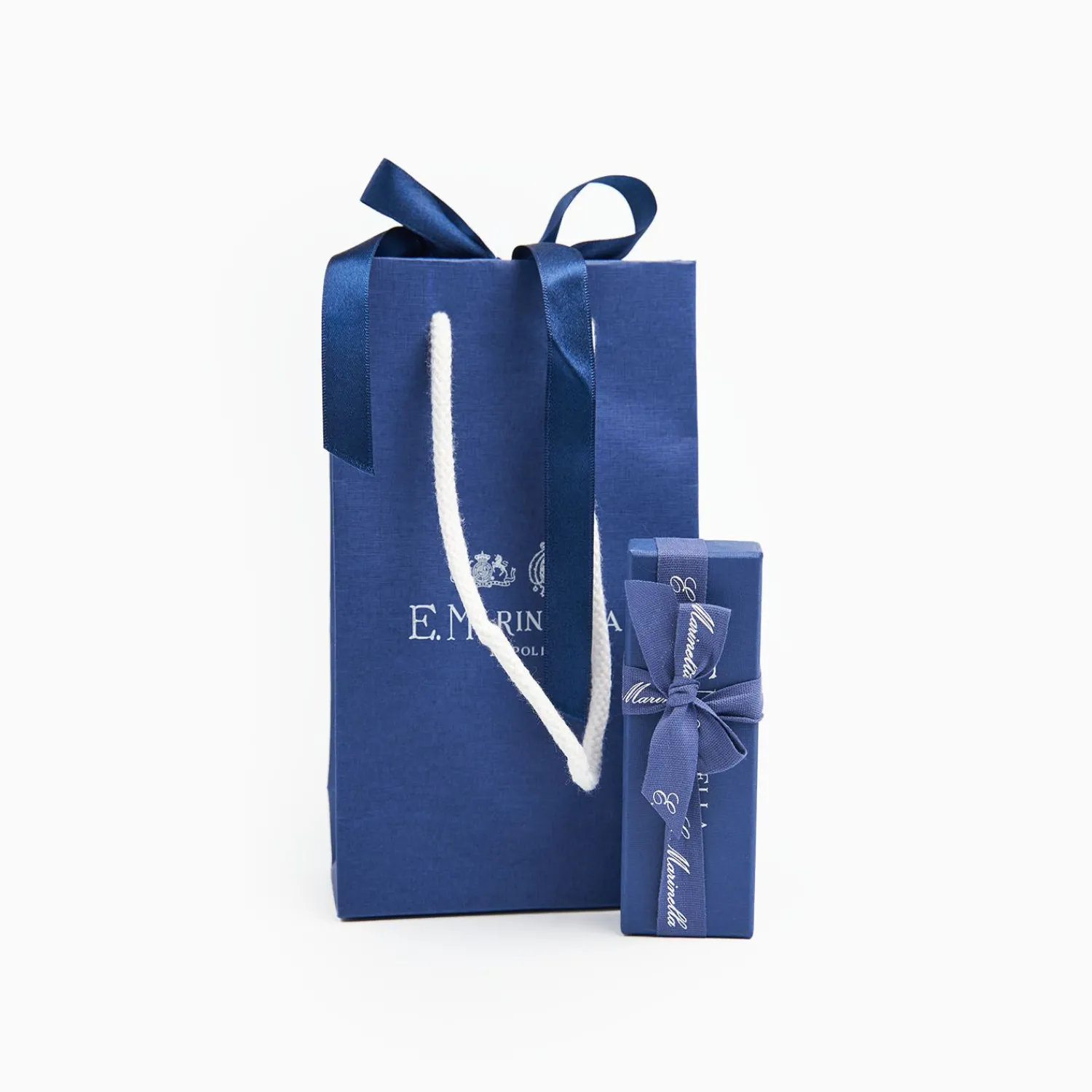 Mid Blue Keyfob In Silk And Leather>E.Marinella Hot