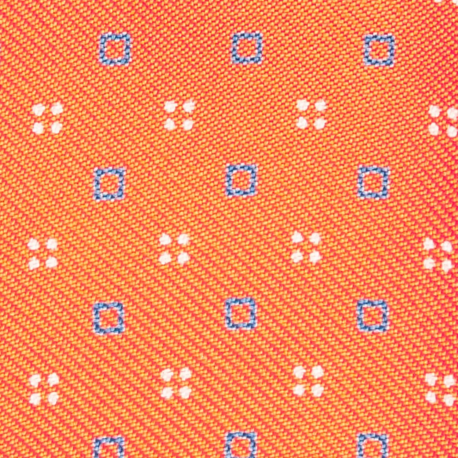 Orange Silk Bowtie To Self-Tie - Small Flower Pattern>E.Marinella Flash Sale