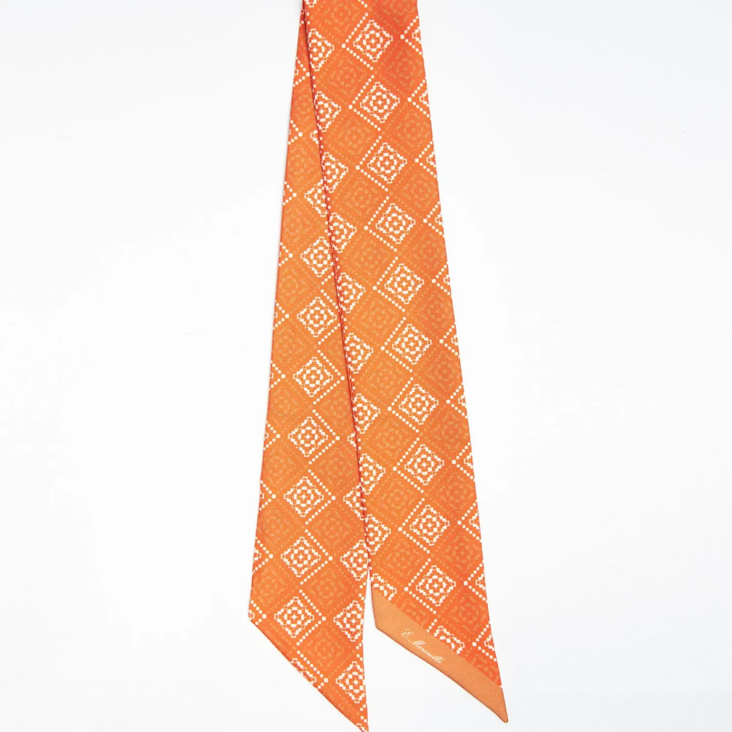 Orange Silk Twilly - Archivio Pattern>E.Marinella Hot