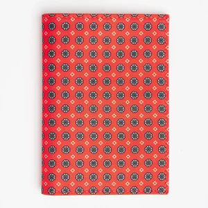 Orange Vertical Wallet In Silk And Leather>E.Marinella Hot