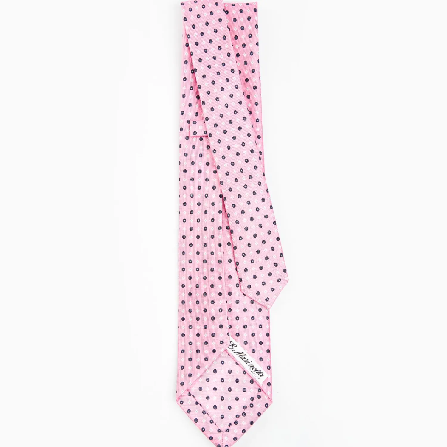 Pink 7 Fold Sartorial Silk Tie - Small Flower Pattern>E.Marinella Cheap