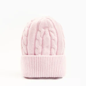Pink Cashmere Braid Beanie>E.Marinella Best