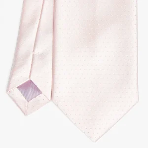 Pink Cerimonial Silk Satin Tie Small Polka Dot Pattern>E.Marinella New