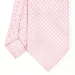 Pink Sartorial Classic Silk Tie - Small Flower Pattern>E.Marinella Best Sale