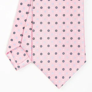Pink Sartorial Classic Silk Tie - Small Flower Pattern>E.Marinella Shop