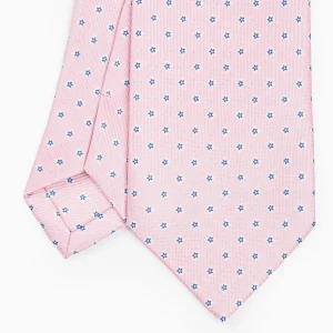 Pink Sartorial Classic Silk Tie - Small Flower Pattern>E.Marinella Discount