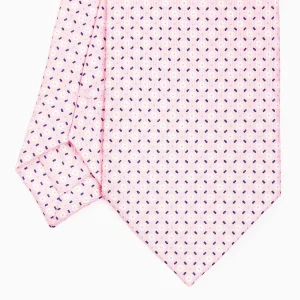 Pink Sartorial Classic Silk Tie - Small Flower Pattern>E.Marinella Best