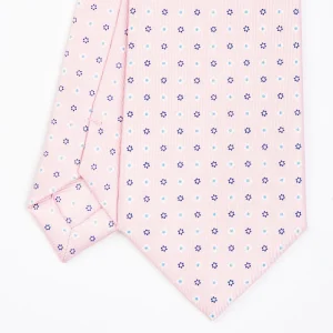 Pink Sartorial Classic Silk Tie - Small Flower Designs>E.Marinella Best Sale