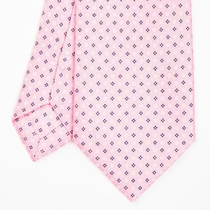 Pink Sartorial Classic Silk Tie - Small Flower Designs>E.Marinella Cheap