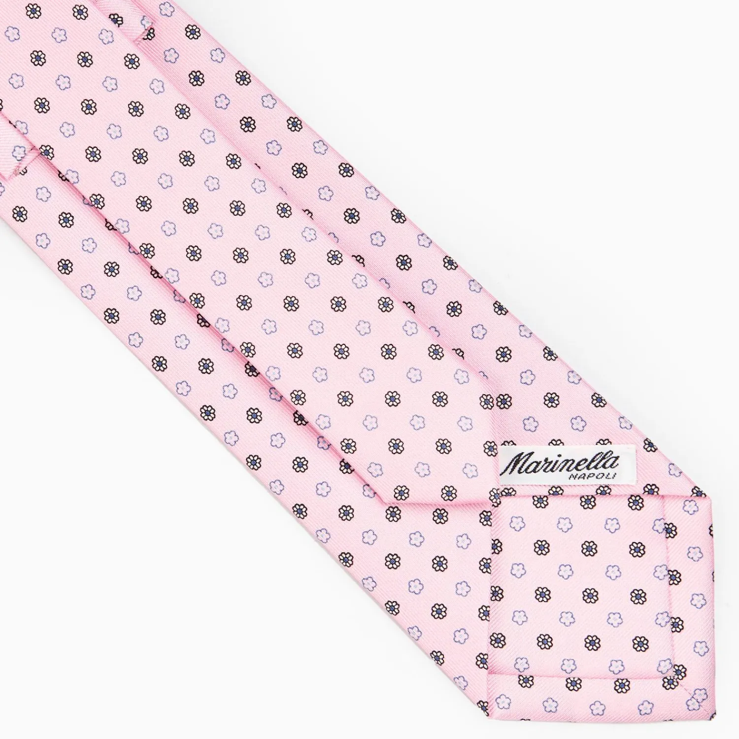 Pink Sartorial Classic Silk Tie - Small Flower Pattern>E.Marinella Sale