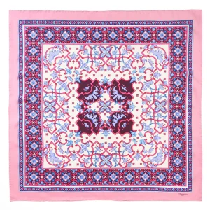 Pink Silk Scarf 90 - Mediterranean Vibes>E.Marinella Sale