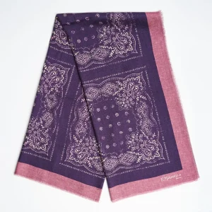 Pink Wool And Silk Stole 135>E.Marinella Online