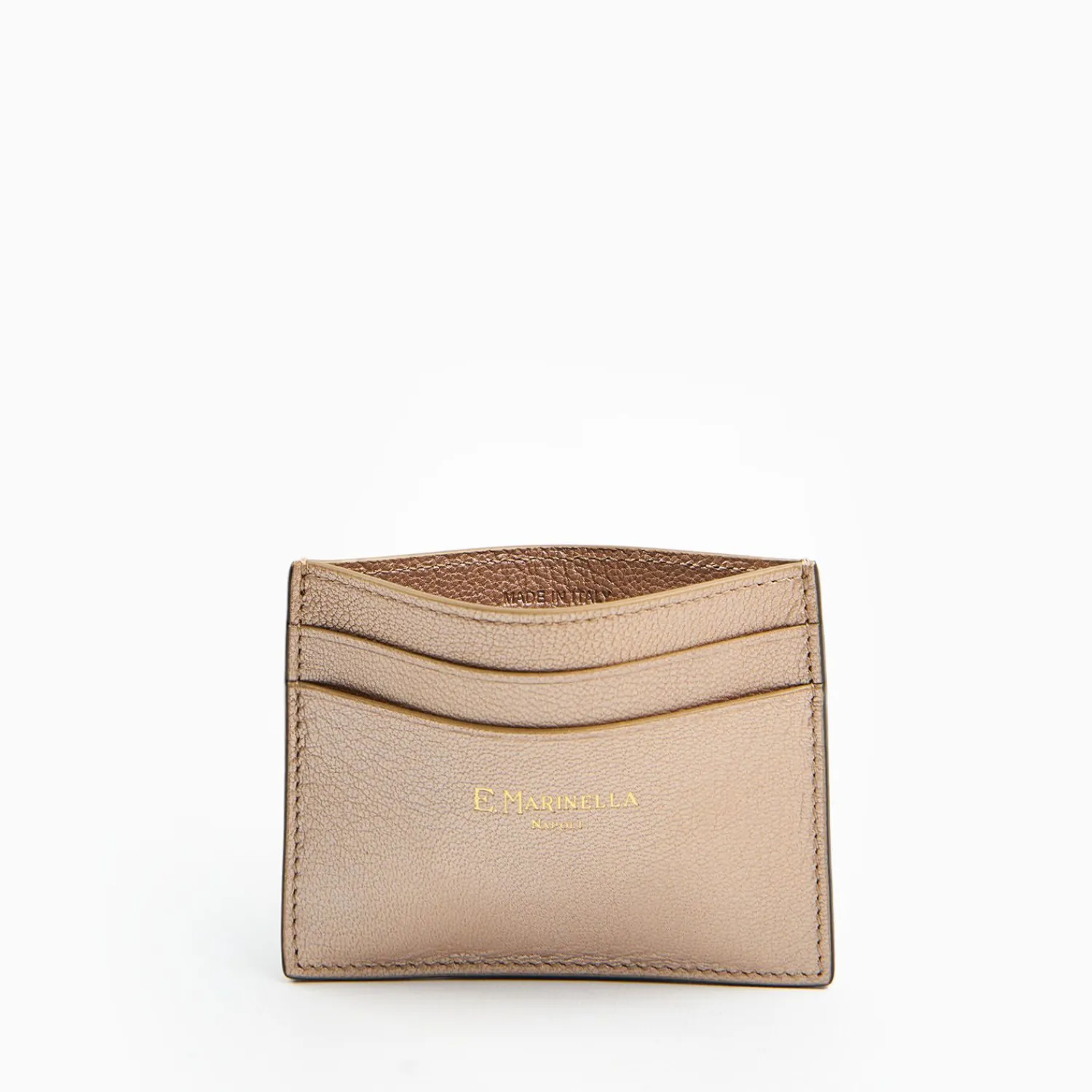Platinum Pink Small Credit Card Holder In Soft Leather>E.Marinella Outlet