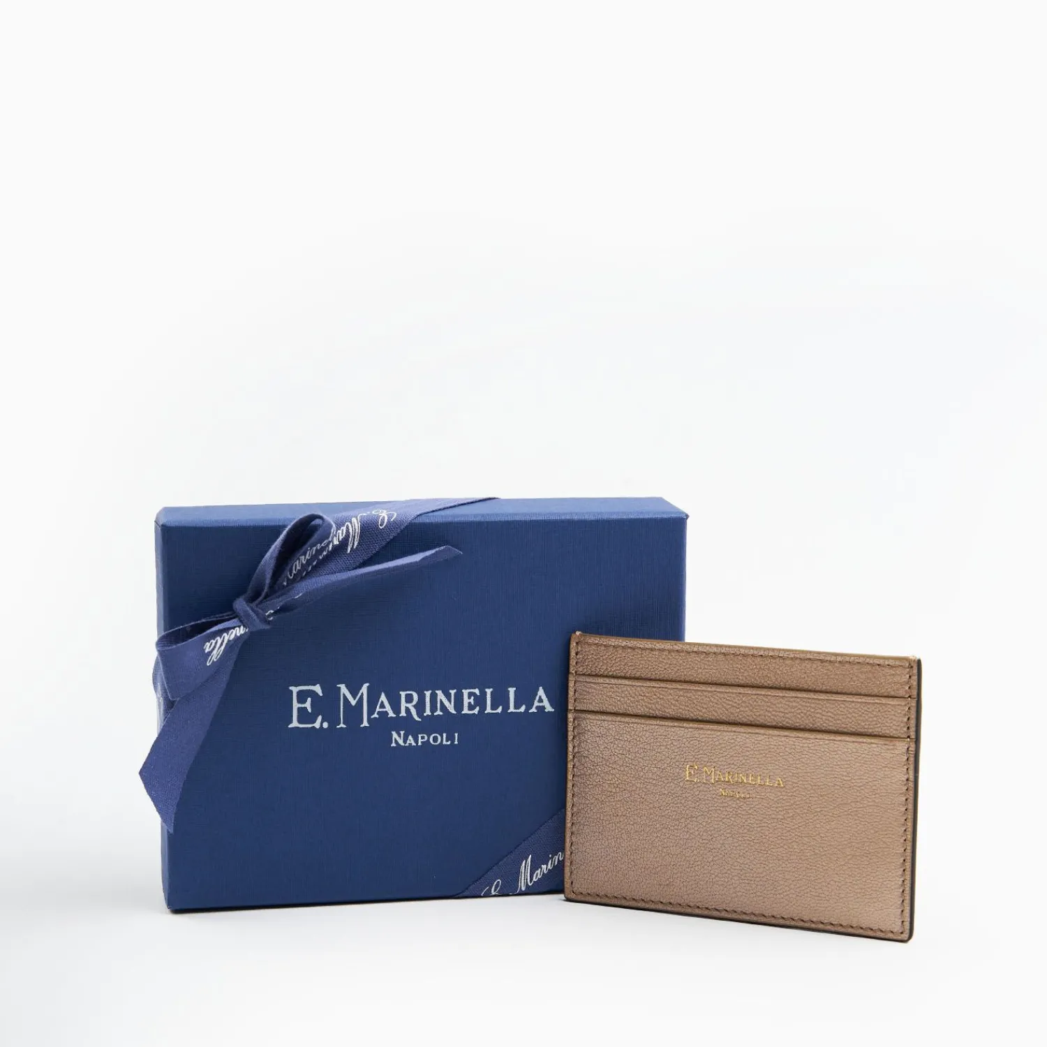Platinum Pink Small Credit Card Holder In Soft Leather>E.Marinella Outlet