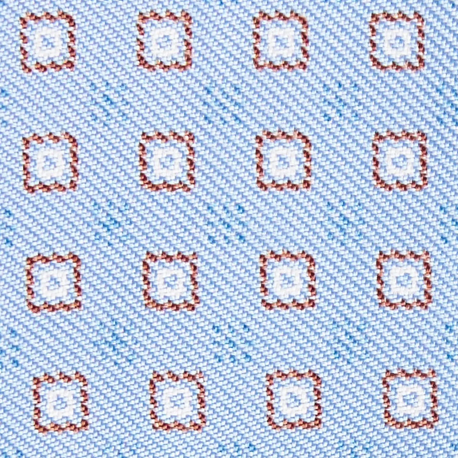 Poeder Blue Silk Bowtie To Self-Tie - Small Geometric Pattern>E.Marinella Best Sale