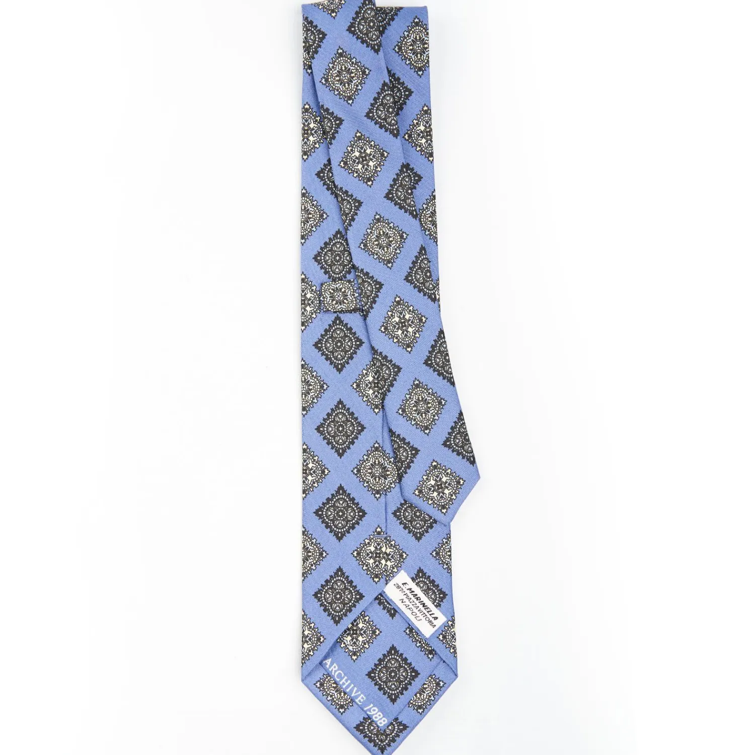 Powder Blue Archivio Collection Silk Tie 1988-03>E.Marinella Store