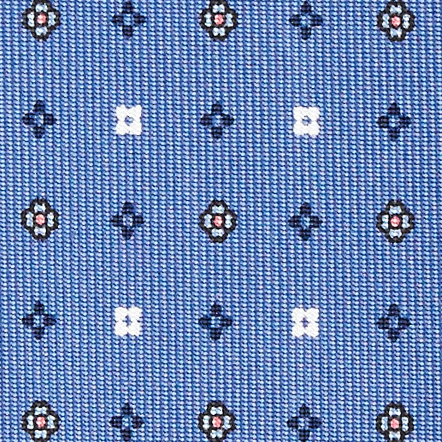 Powder Blue Sartorial Classic Silk Tie - Small Flower Pattern>E.Marinella Flash Sale