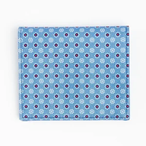 Powder Blue Small Wallet In Silk And Leather>E.Marinella Sale
