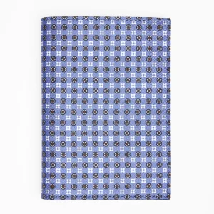 Powder Blue Vertical Wallet In Silk And Leather>E.Marinella Store
