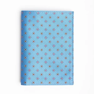 Powder Blue Vertical Wallet In Silk And Leather>E.Marinella Outlet