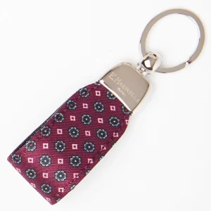 Purple Keyfob In Silk And Leather>E.Marinella Hot