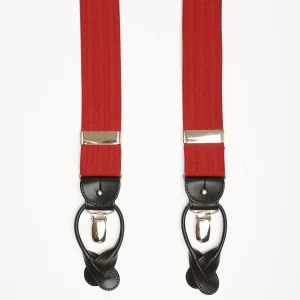 Red Braces Herringbone Pattern>E.Marinella Flash Sale