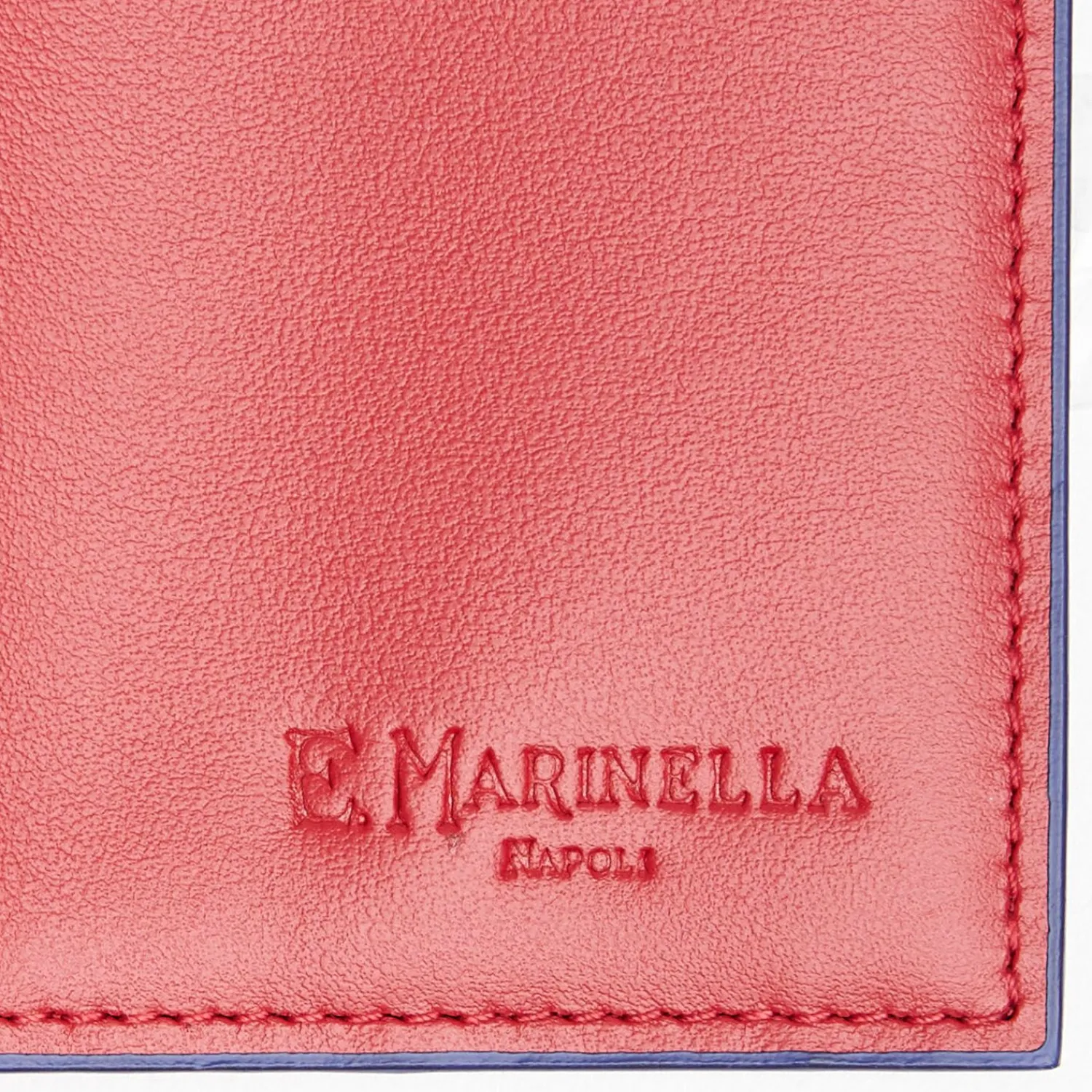 Red Leather Folding Card Holder - 10 Compartments>E.Marinella Hot