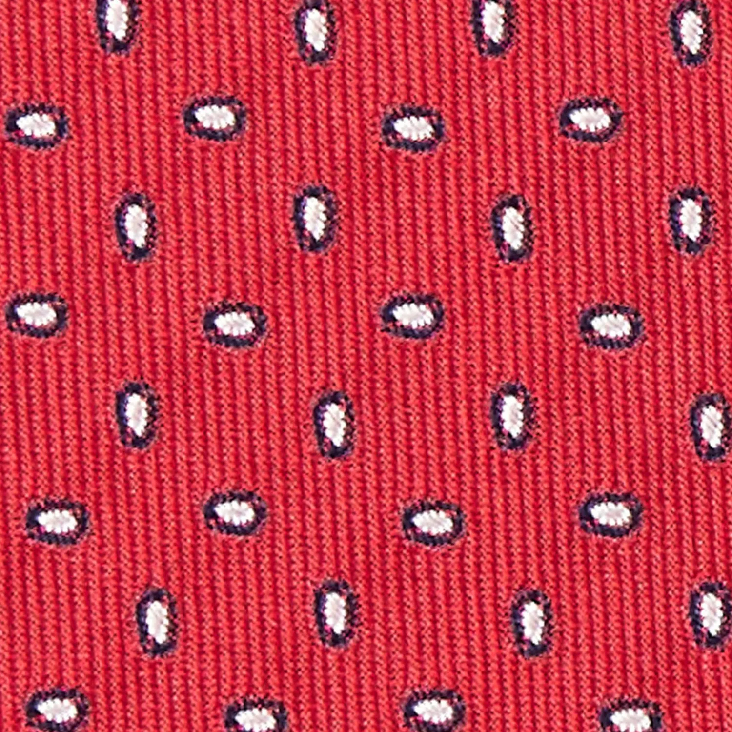 Red Sartorial Jacquard Silk Tie - Small Geometric Pattern>E.Marinella Cheap
