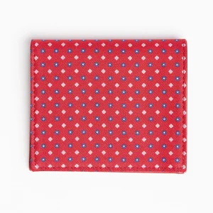 Red Small Wallet In Silk And Leather>E.Marinella Outlet