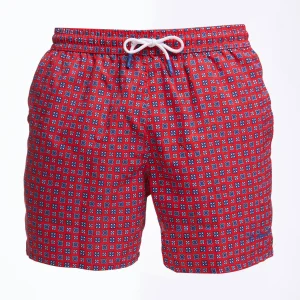 Red Swim Short - Large Flower Pattern>E.Marinella Outlet