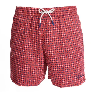 Red Swim Shorts- Large Patterns>E.Marinella Fashion