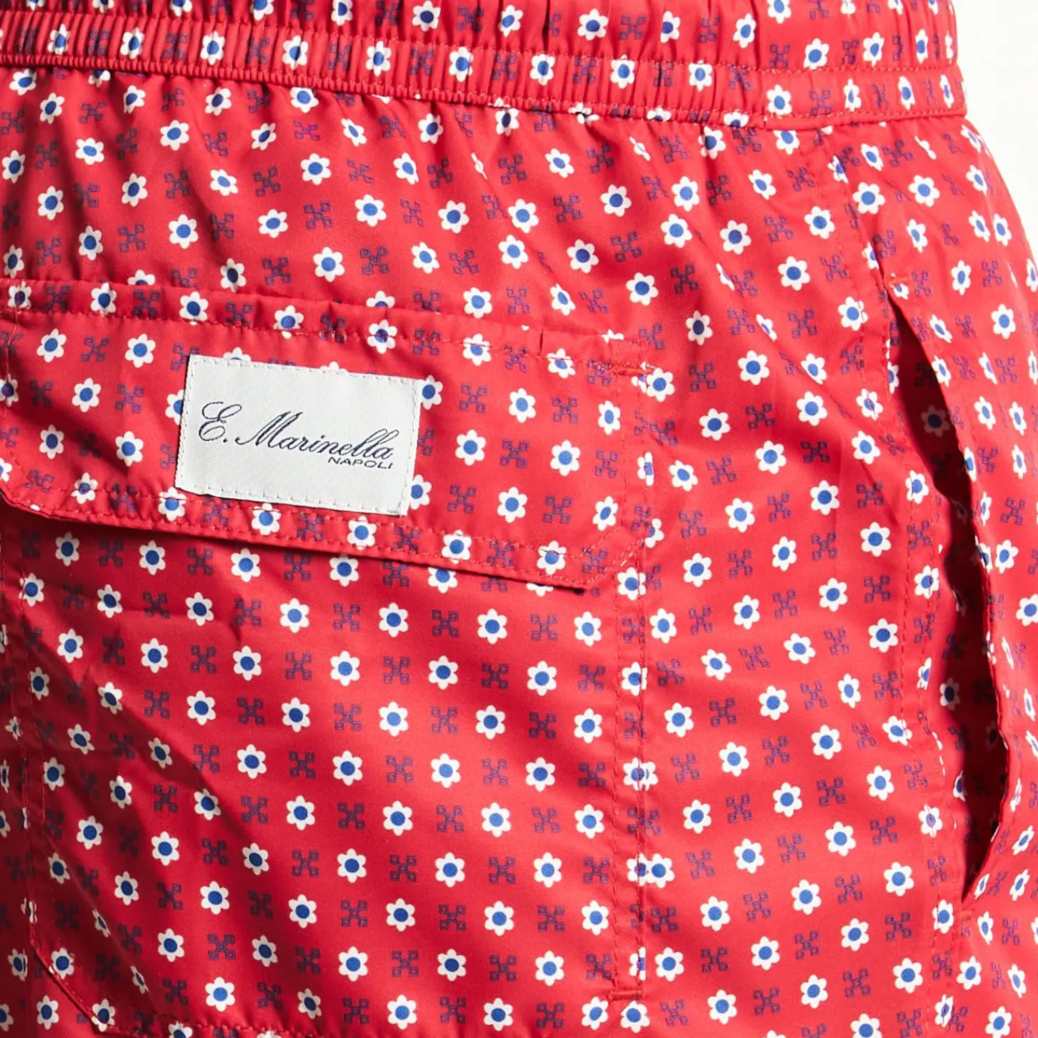 Red Swim Shorts- Large Patterns>E.Marinella Flash Sale