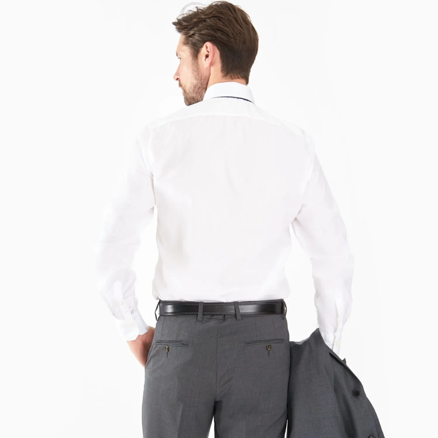 Regular White Cotton Classic Shirt>E.Marinella Best