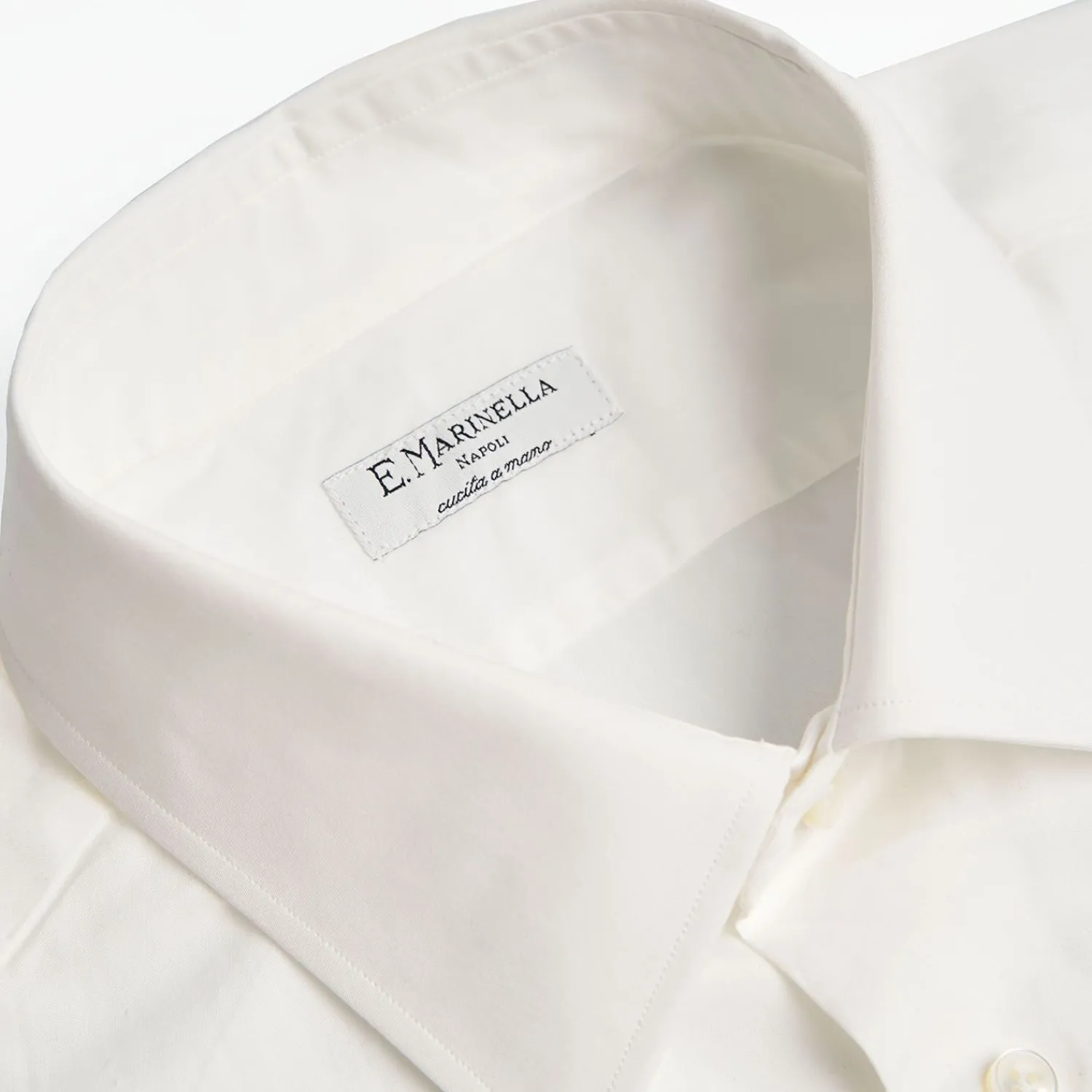 Regular White Cotton Classic Shirt>E.Marinella Best