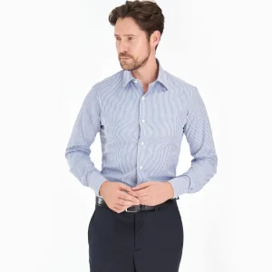 Slim White And Blue Striped Cotton Classic Shirt>E.Marinella Cheap
