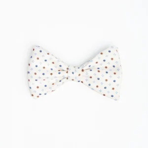 White Pre-Knotted Bowtie - Small Flower Pattern>E.Marinella Cheap