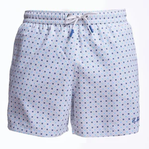 White Swim Short - Small Flower Pattern>E.Marinella Shop
