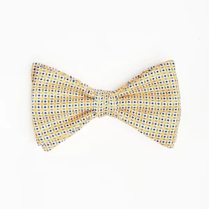 Yellow Pre-Knotted Bowtie - Small Geometric Pattern>E.Marinella Outlet