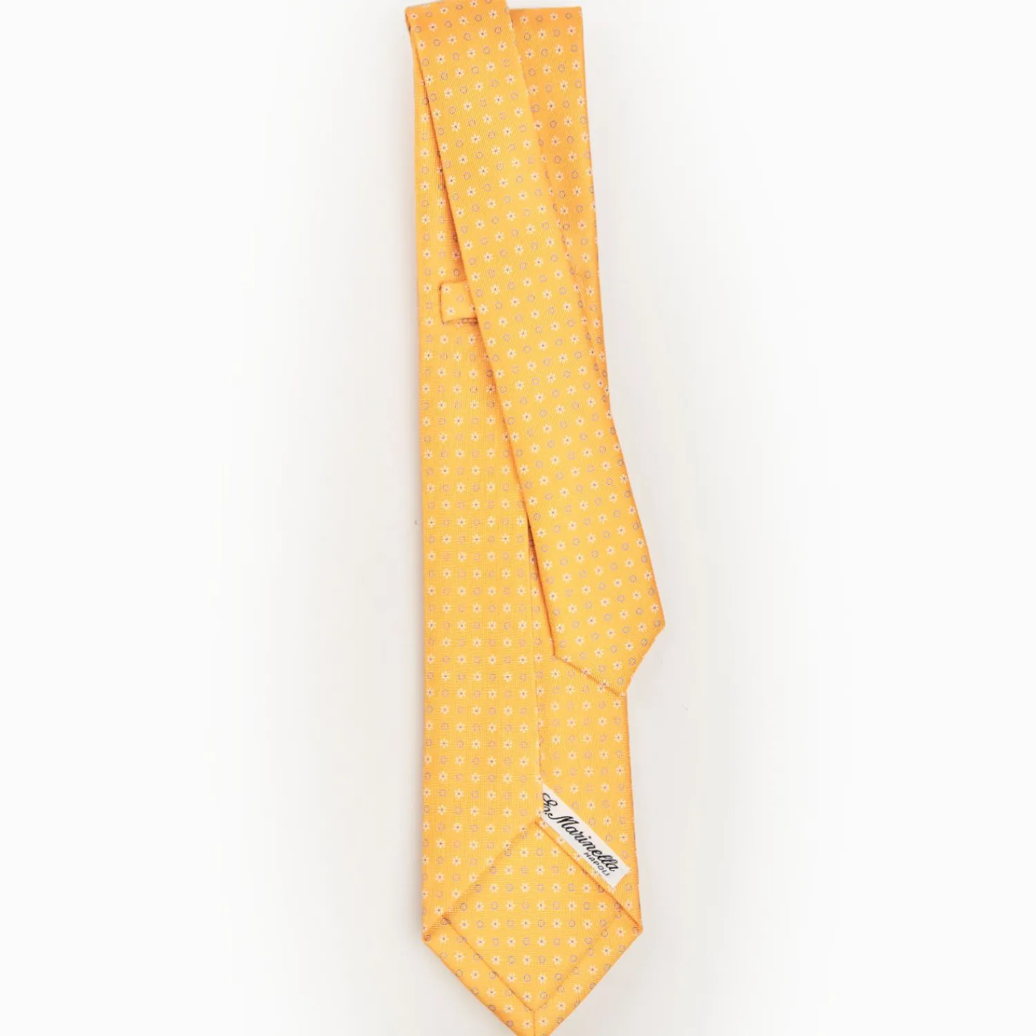 Yellow Seven-Fold Tie - Small Designs>E.Marinella Store