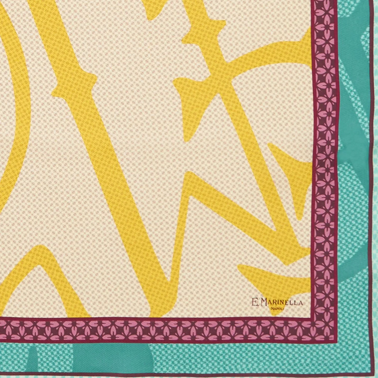 Yellow Silk Scarf 90 - Archivio Ispiration 1961>E.Marinella Fashion