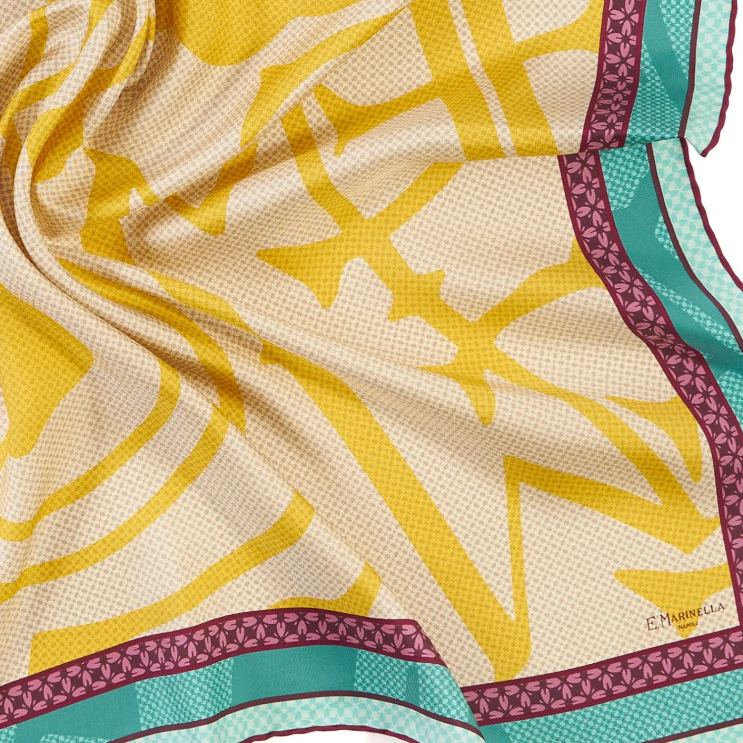 Yellow Silk Scarf 90 - Archivio Ispiration 1961>E.Marinella Fashion