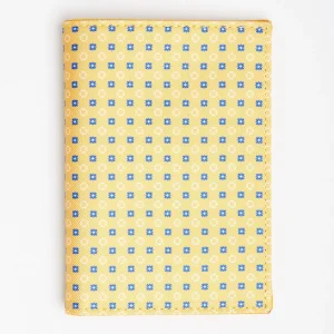 Yellow Vertical Wallet In Silk And Leather>E.Marinella New